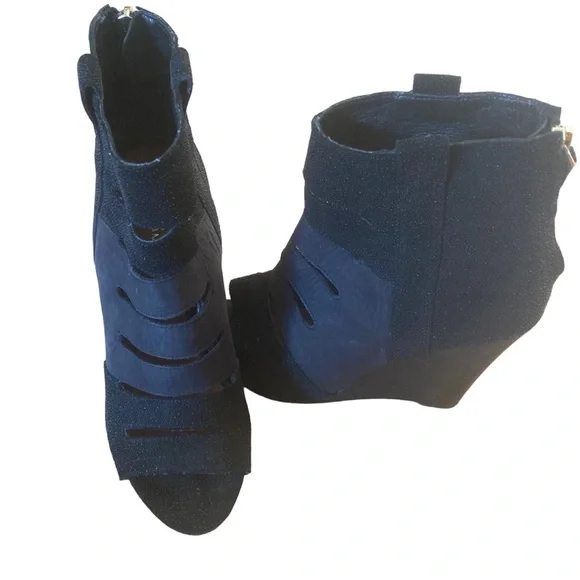 Rebecca Minkoff Wedge Peep Toe Booties - Picture 6 of 7